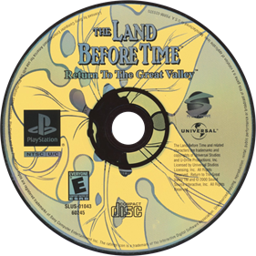 The Land Before Time: Return to the Great Valley - Disc Image