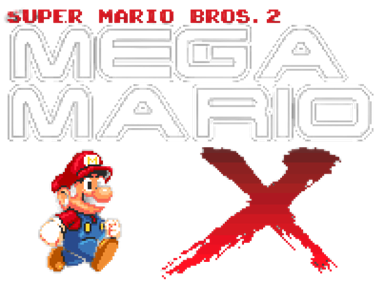 Super Mario Bros 2: Mega Mario X - Clear Logo Image