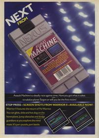 Assault Machine - Advertisement Flyer - Front Image