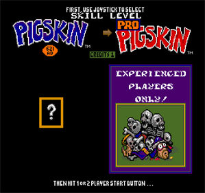 Pigskin 621AD - Screenshot - Game Select Image