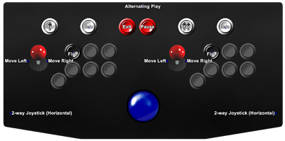 Invader's Revenge - Arcade - Controls Information Image