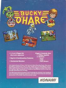 Bucky O'Hare - Advertisement Flyer - Back Image