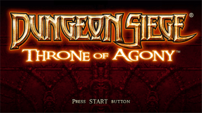 Dungeon Siege: Throne of Agony - Screenshot - Game Title Image