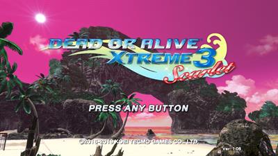 Dead or Alive: Xtreme 3: Scarlet - Screenshot - Game Title Image