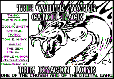 The White Water Canoe Race - Screenshot - Game Title Image