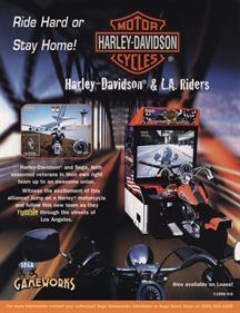 Harley-Davidson & L.A. Riders - Advertisement Flyer - Front