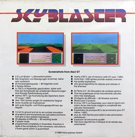 Skyblaster - Box - Back Image