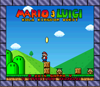 Mario & Luigi: Kola Kingdom Quest - Screenshot - Game Title Image