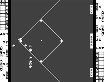Atari Baseball - Screenshot - Game Over Image