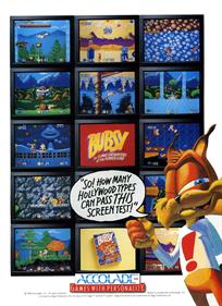 Bubsy in: Claws Encounters of the Furred Kind - Advertisement Flyer - Front Image