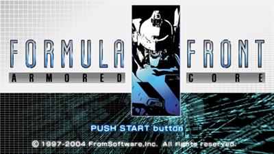 Armored Core: Formula Front - Screenshot - Game Title Image