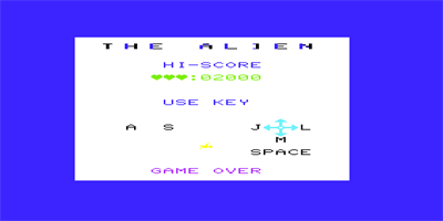 The Alien - Screenshot - Game Title Image