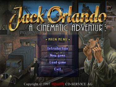 Jack Orlando: A Cinematic Adventure - Screenshot - Game Title Image