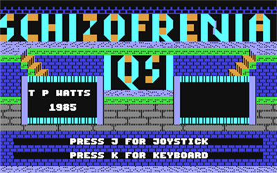 Schizofrenia - Screenshot - Game Title Image