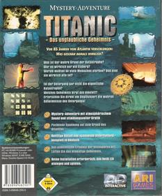 Titanic: A Mysterious Undersea Adventure - Box - Back Image