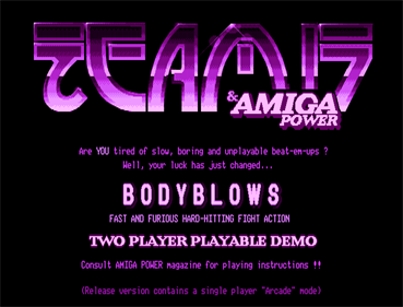 Amiga Power #23 - Screenshot - Game Title Image