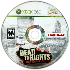 Dead to Rights: Retribution - Disc Image