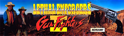 Lethal Enforcers II: Gun Fighters - Arcade - Marquee Image