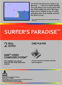 Surfer's Paradise: But Danger Below! - Fanart - Box - Back