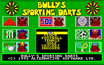 Bully's Sporting Darts - Screenshot - Game Select Image