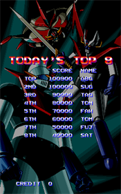 Mazinger Z - Screenshot - High Scores Image