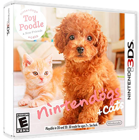 Nintendogs + Cats: Toy Poodle & New Friends - Box - 3D Image