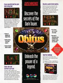 Obitus - Advertisement Flyer - Front Image