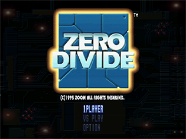 Zero Divide - Screenshot - Game Select Image
