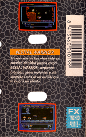 Bestial Warrior - Box - Back Image