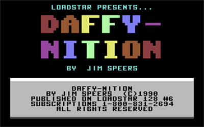 Daffy-nition - Screenshot - Game Title Image