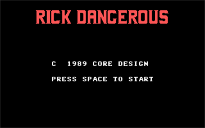 Rick Dangerous - Screenshot - Game Title Image