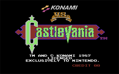 Arcade Archives VS. CASTLEVANIA - Screenshot - Game Title