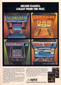 Arcade Classics: Seawolf II and Gun Fight - Advertisement Flyer - Front Image