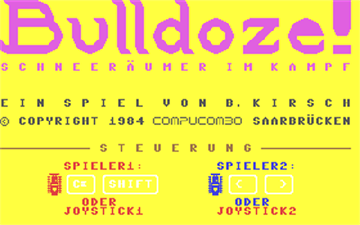 Bulldoze! Schneeraumer im Kampf - Screenshot - Game Title Image