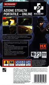 Metal Gear Solid: Portable Ops Plus - Box - Back Image