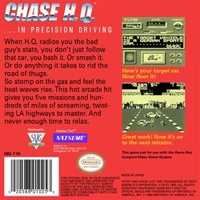 Chase H.Q. - Box - Back - Reconstructed Image