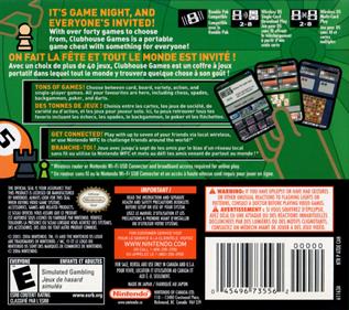 Clubhouse Games - Box - Back Image