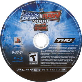 WWE SmackDown vs. Raw 2008 - Disc Image