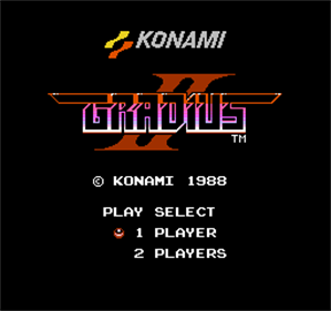 Gradius II - Screenshot - Game Title