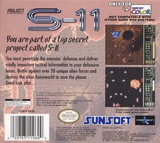 Project S-11 - Box - Back Image