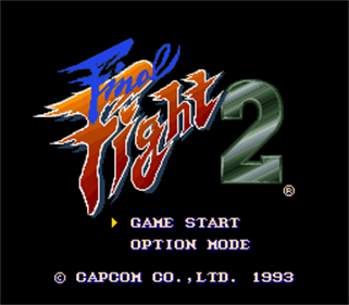 Final Fight 2 - Screenshot - Game Title Image