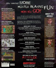 Jagged Alliance: Deadly Games - Box - Back Image
