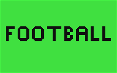 Football (Keypunch) - Screenshot - Game Title Image