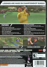 Tiger Woods PGA Tour 07 - Box - Back Image