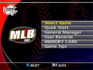 MLB 2003 - Screenshot - Game Title Image