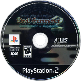 Shin Megami Tensei: Devil Summoner 2: Raidou Kuzunoha vs. King Abaddon - Disc Image