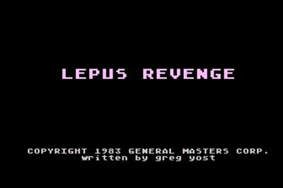 Lepus Revenge - Screenshot - Game Title Image