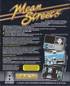 Mean Streets - Box - Back Image