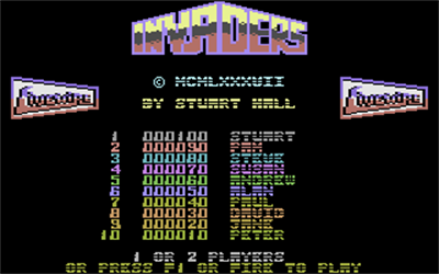 Invaders (Livewire Software) - Screenshot - Game Title Image