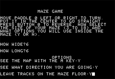Maze Game - Screenshot - Game Select Image